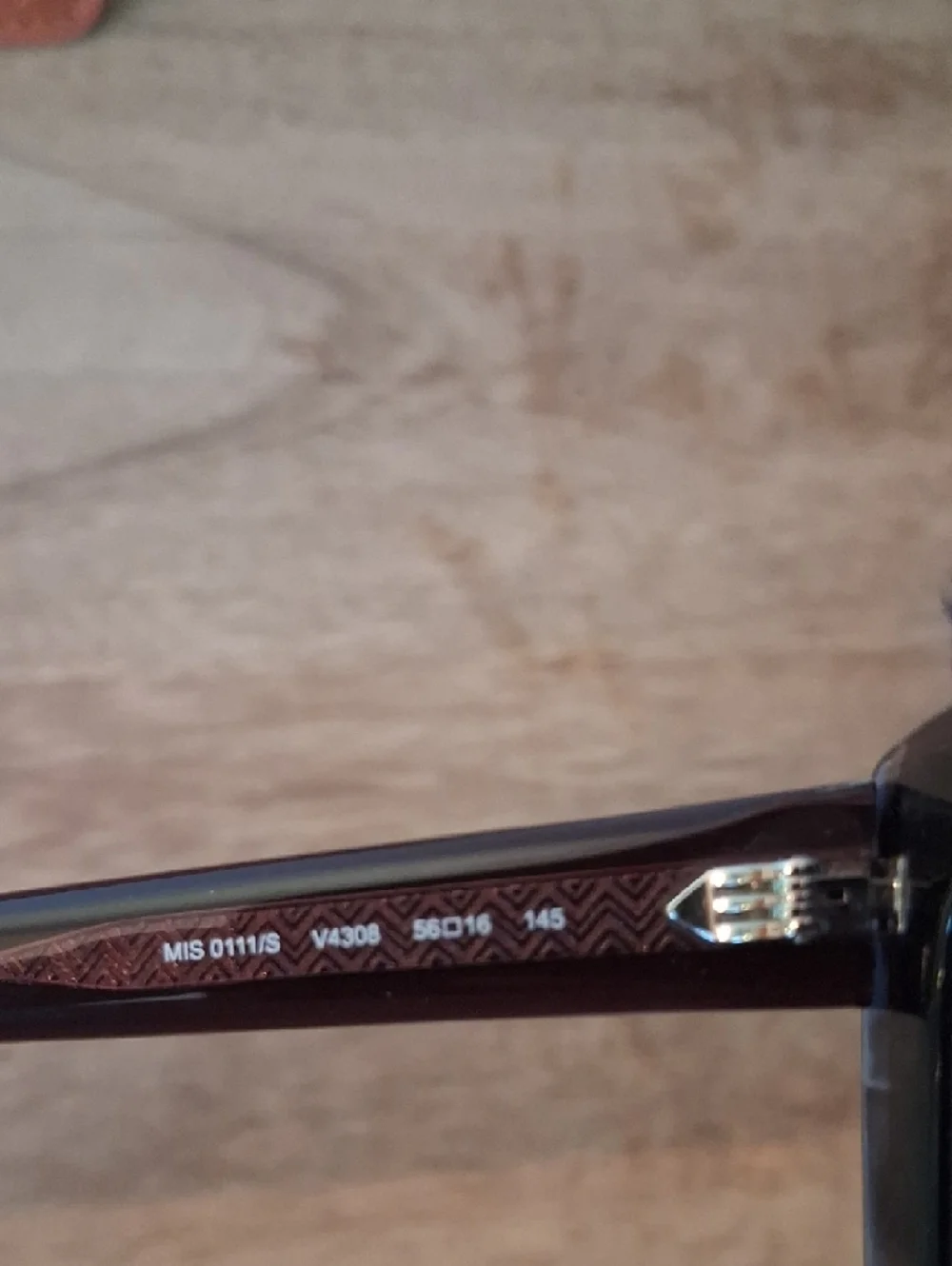 Missoni Tortoiseshell Sunglasses With A Leather Case